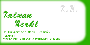 kalman merkl business card